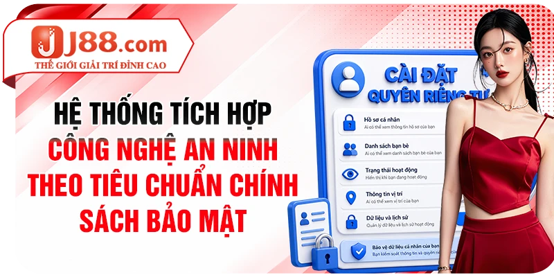 Hệ thống tích hợp công nghệ an ninh theo tiêu chuẩn chính sách bảo mật